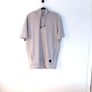 Adidas Men Short Sleeve Hoodie Size L